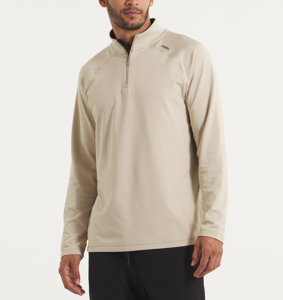 Interlock Quarter Zip - Sahara