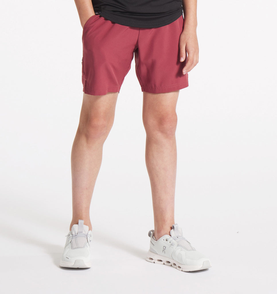 Youth Stride Short [7.5"] - Red Rock