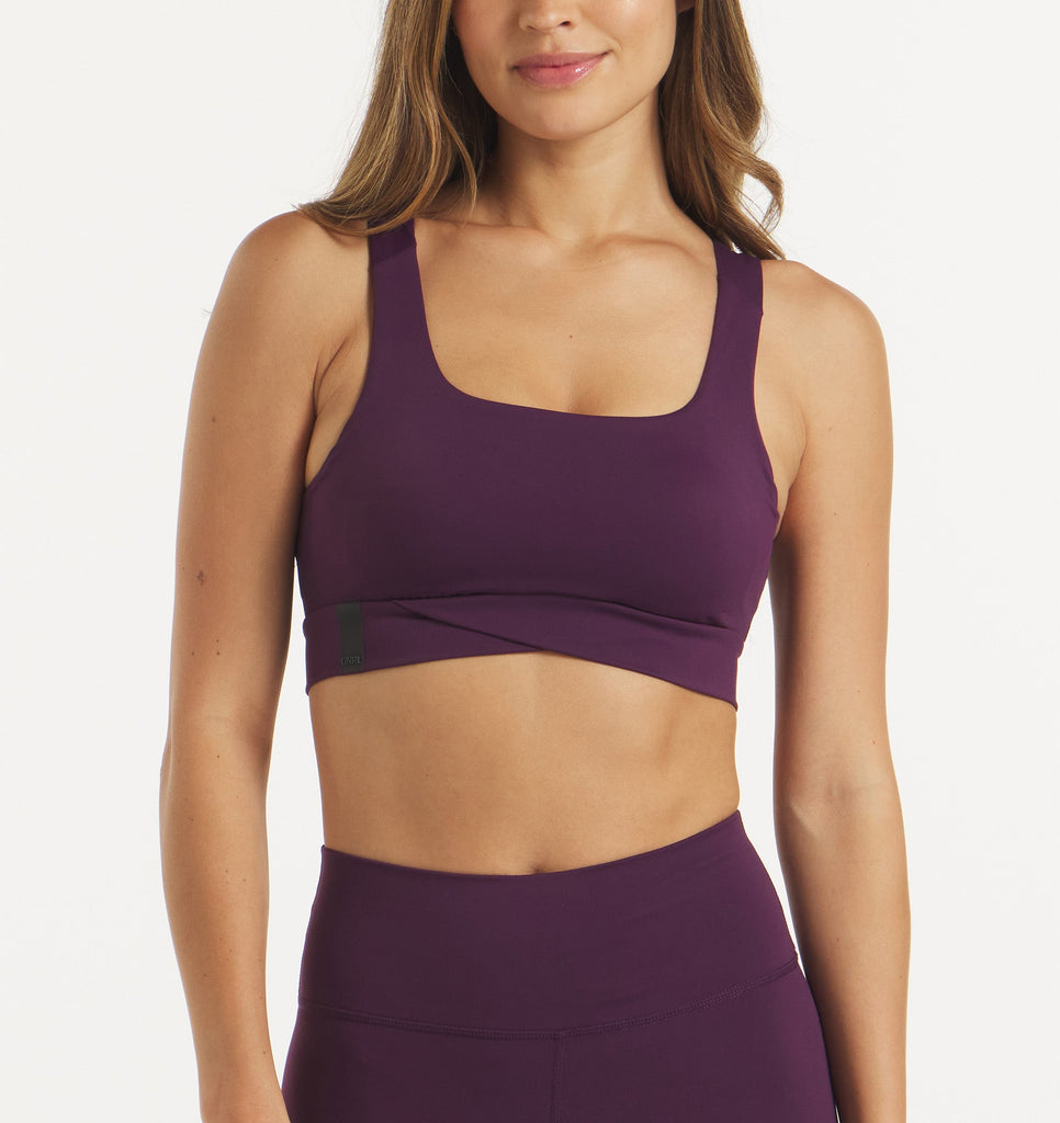 Performa Longline Bra - Dark Plum