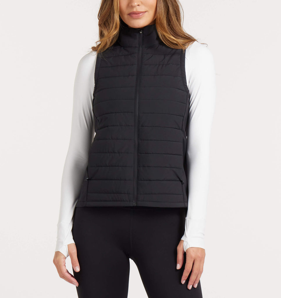 Women's Vancouver Quilted Vest - Black