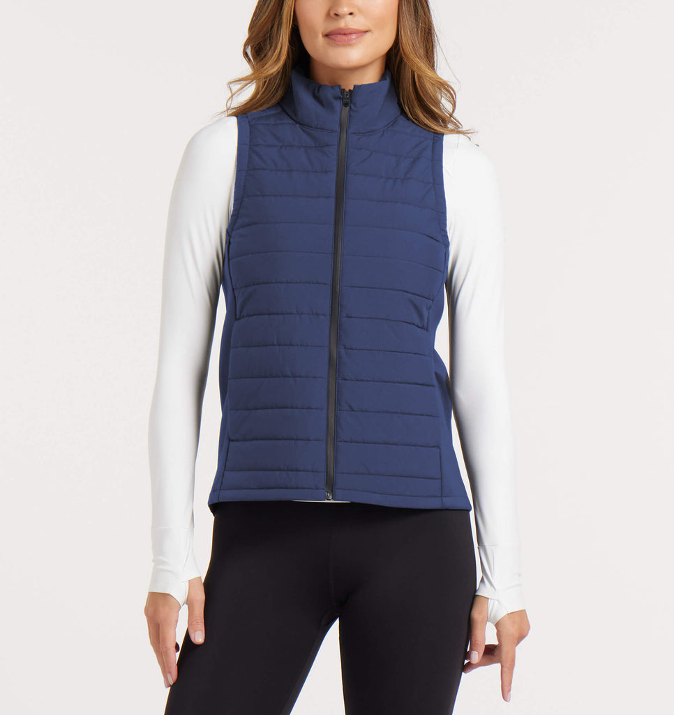 Women's Vancouver Quilted Vest - Harbor Blue