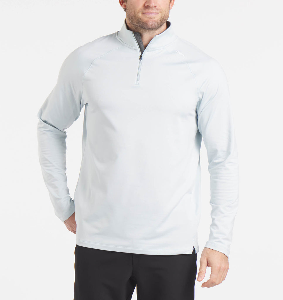 Interlock Quarter Zip - Arctic Ice