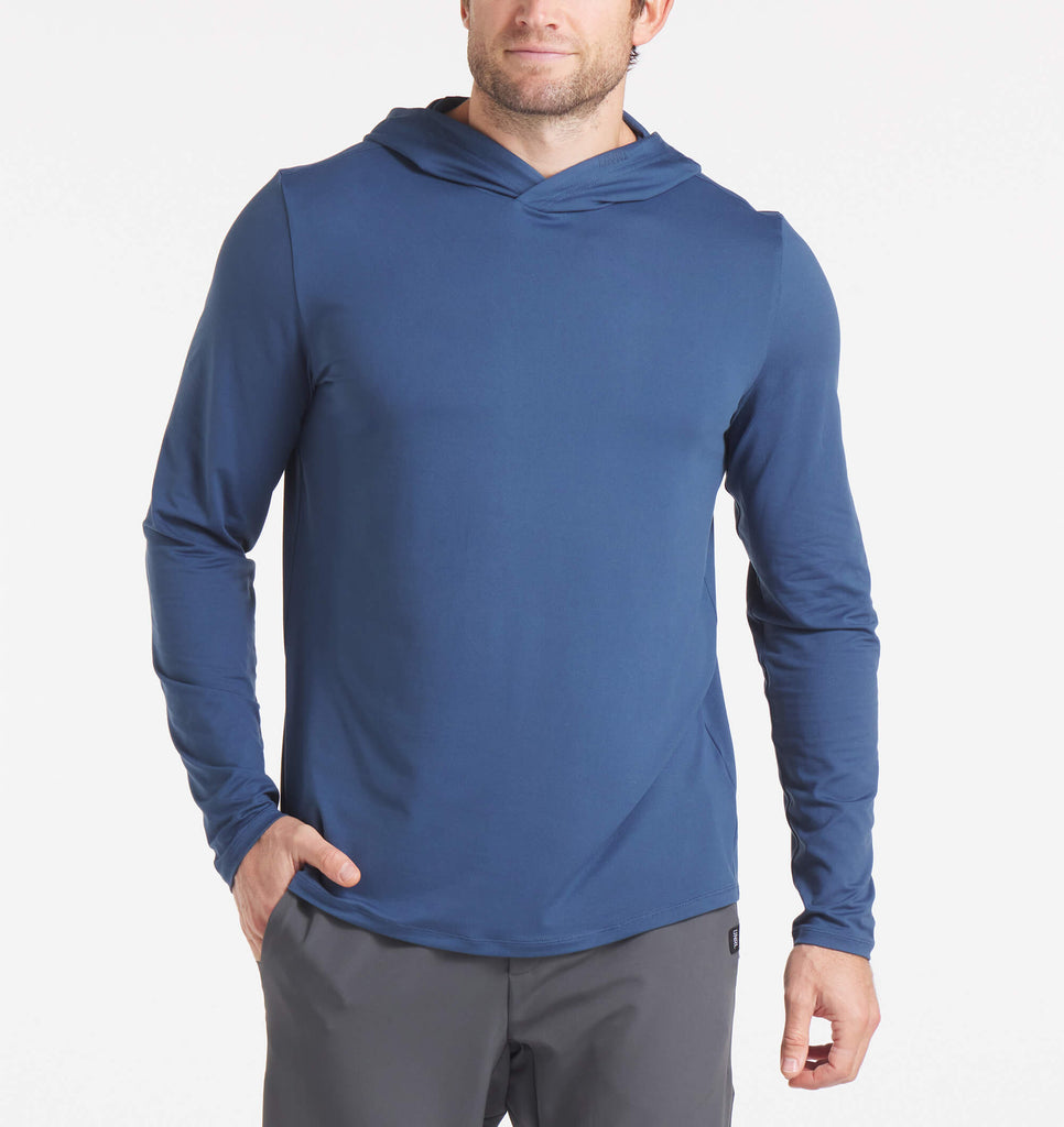 Ultra Hooded Long Sleeve - Cavern Blue