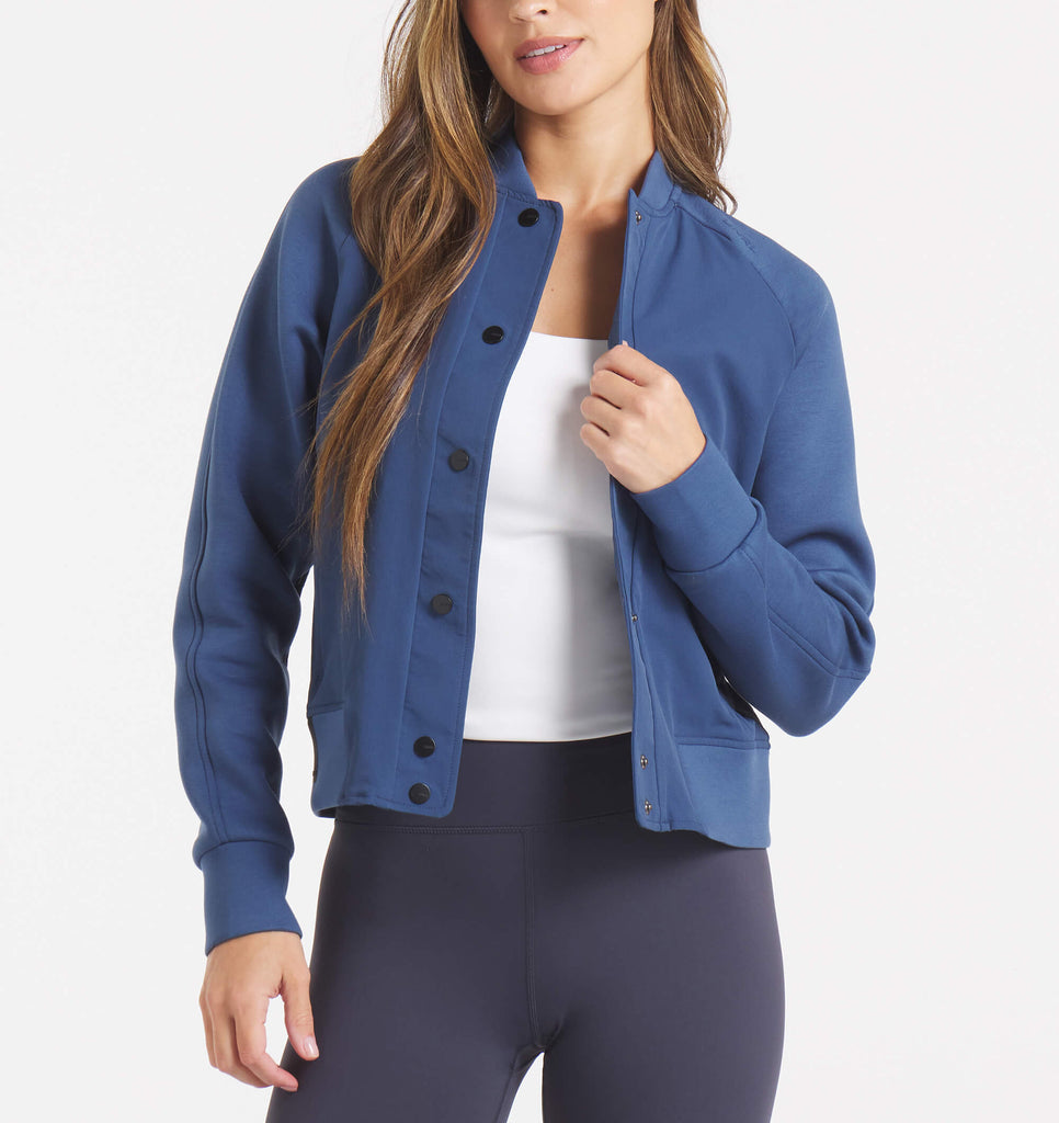 Jetset Bomber Jacket - Cavern Blue