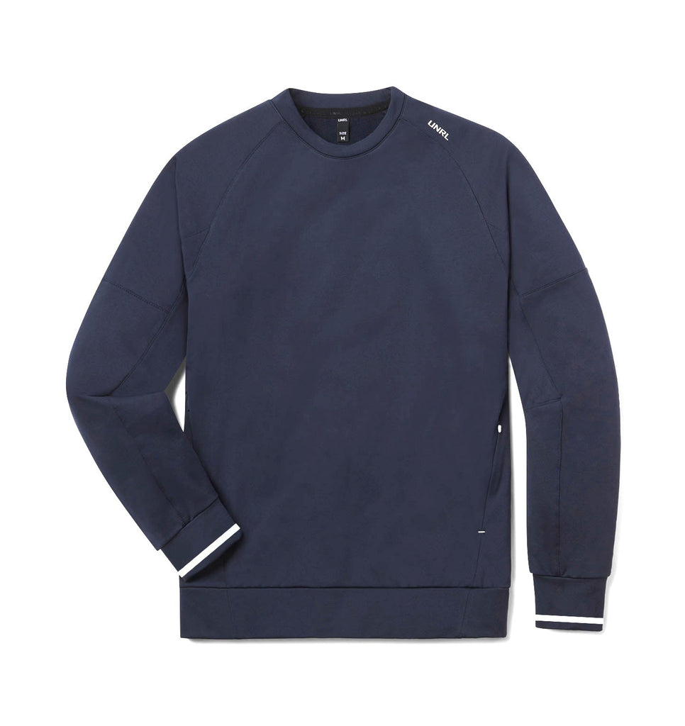 Crossover Crewneck - Striped Navy