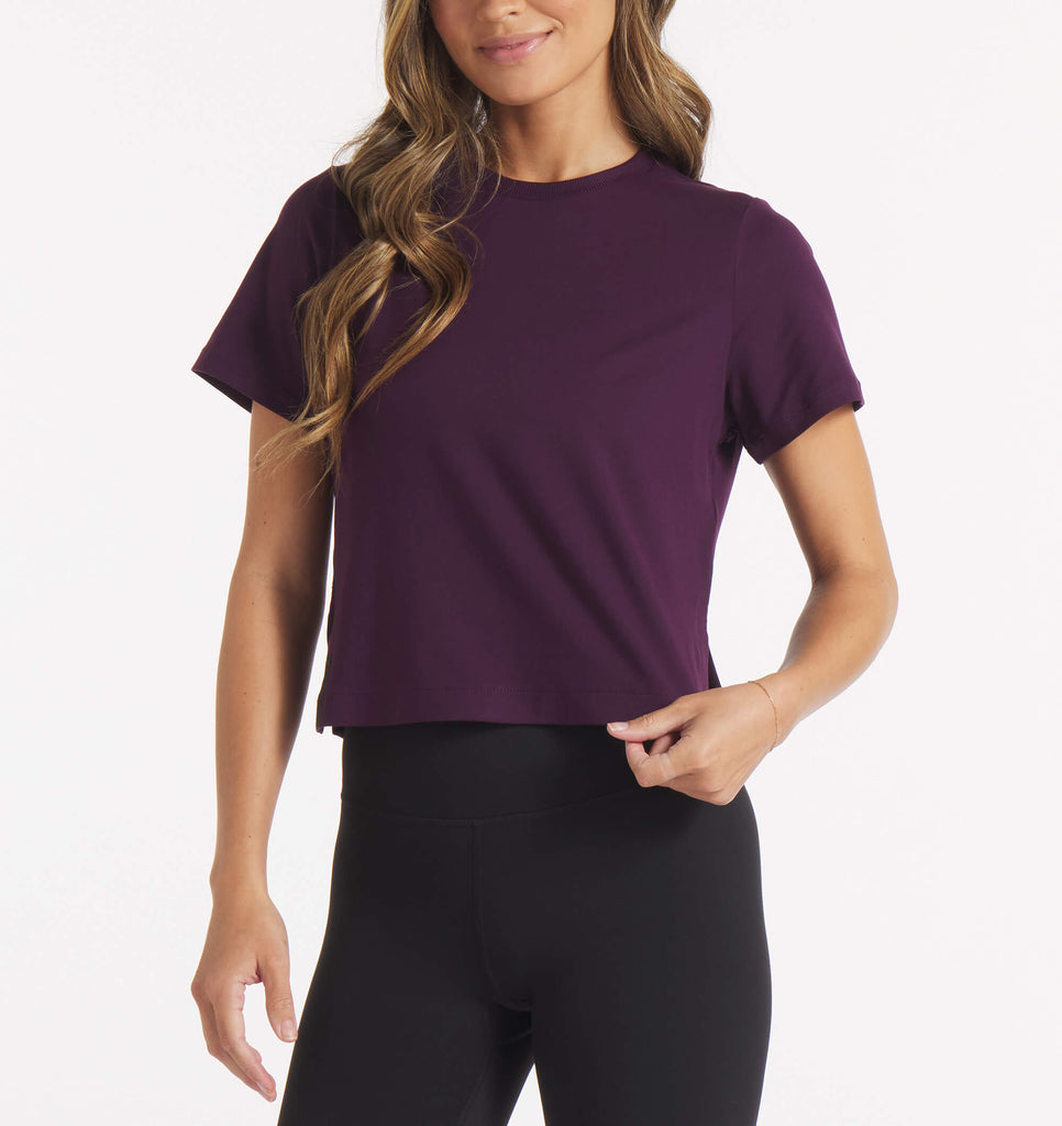 Boxy Ultra Tee - Dark Plum