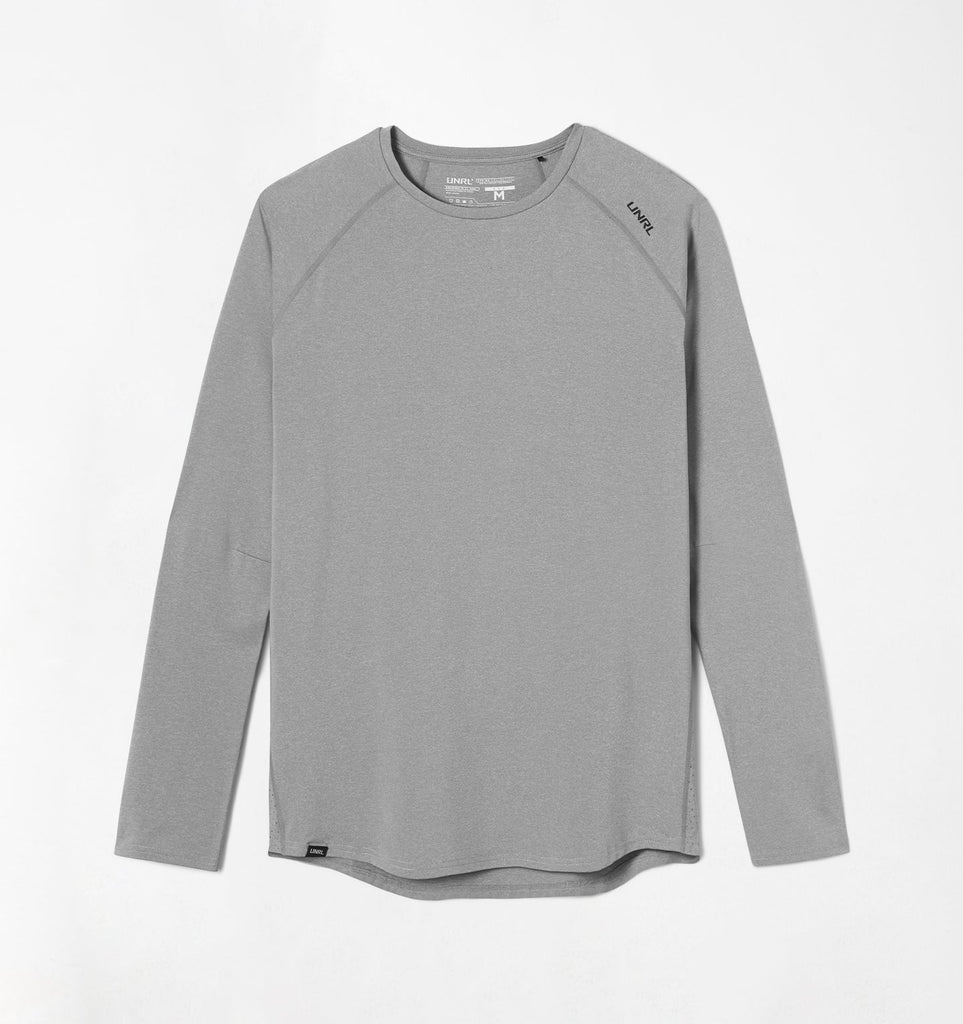 Youth Stride Long Sleeve - Heather Gray