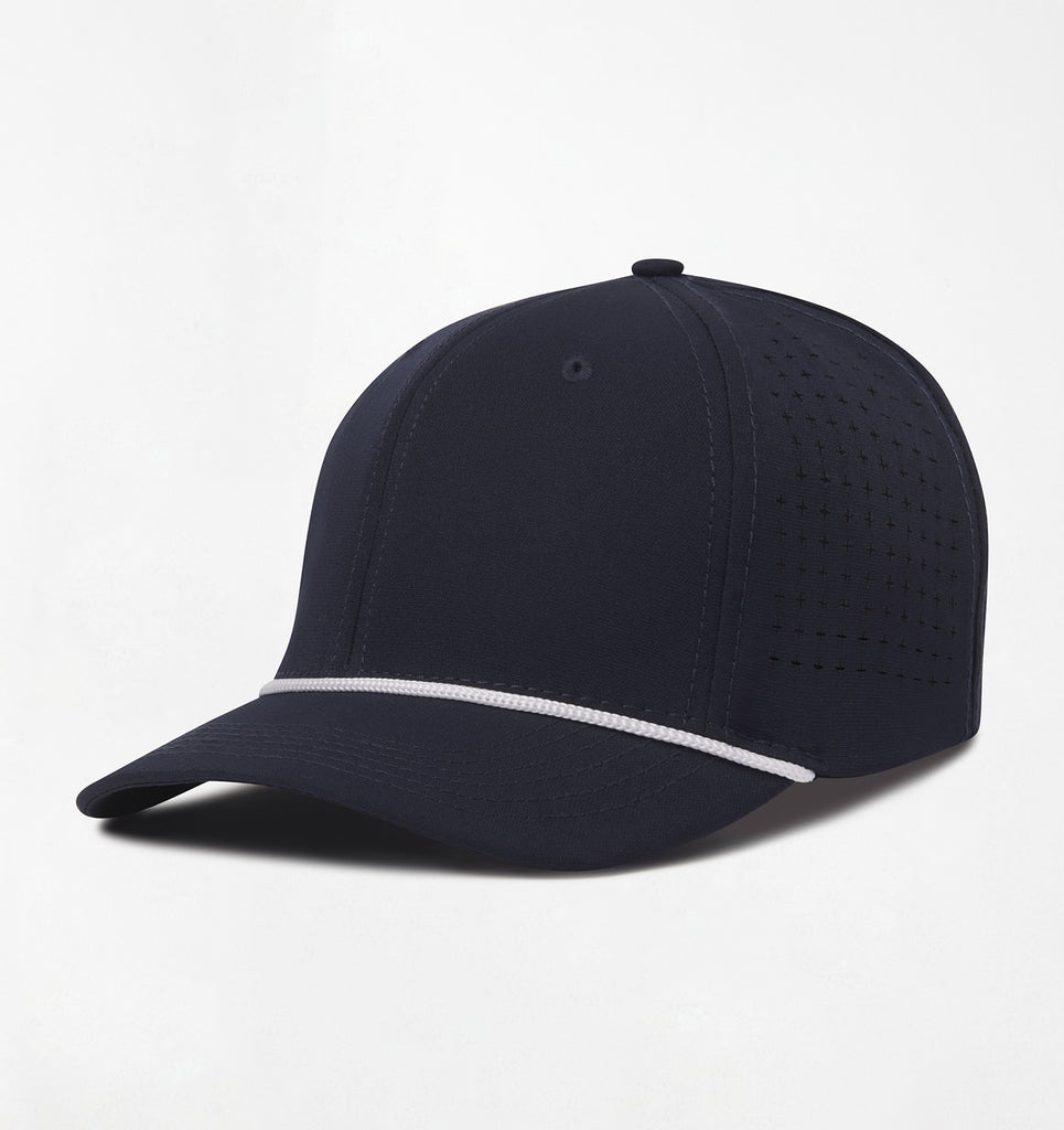 Vented Mid-Pro Rope Snapback - Navy-White